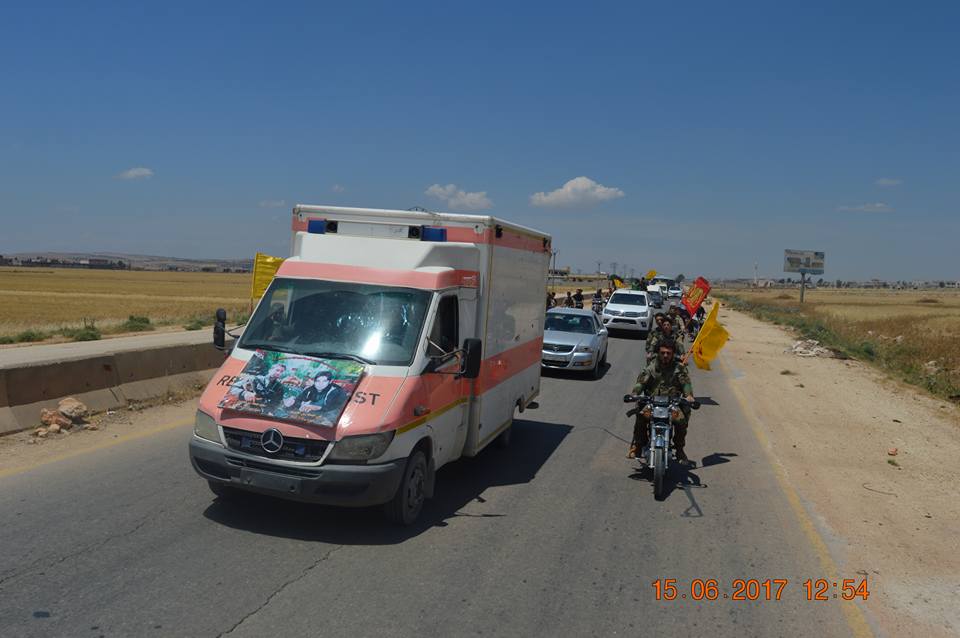 North Aleppo: Al-Zahraa mourning a Syria|n Hezbollah fighter killed on Palmyra front