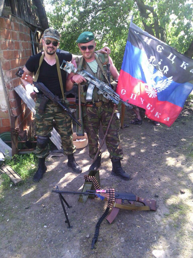 Alexander Motinga, Callsign Shaman, from Ryazan. Fought in the Donbass, killed a week ago in Syria. 