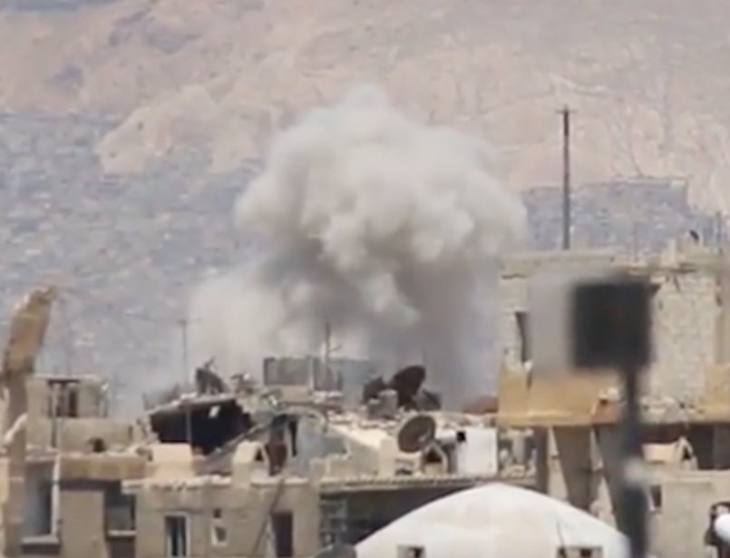 FASi bombardeó Damasco y Ghouta Oriental hoy