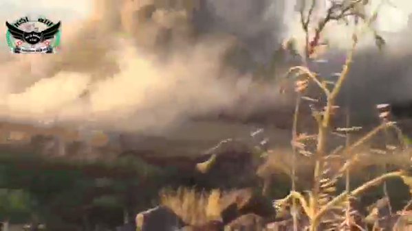 Quneitra: Southern Front's Rebels assaulting government fortifications on Baath City front yesterday.  