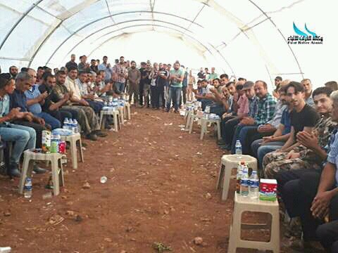 Les dirigeants des tribus turkmènes syriennes se sont réunis pour soutenir les forces turkmènes (Cobanbey/Rai).