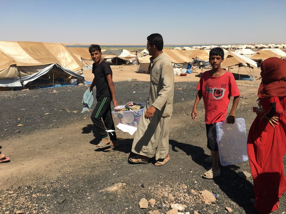 Terrible conditions at Arisha IDP camp that was set up at a former makeshift oil refinery site (2017-07-02)  