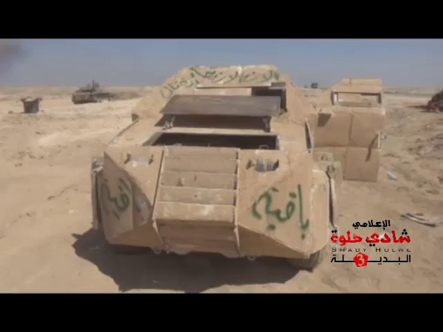 SVBIED and weapons found by the Tiger forces during the battles towards Deir ez-Zor 