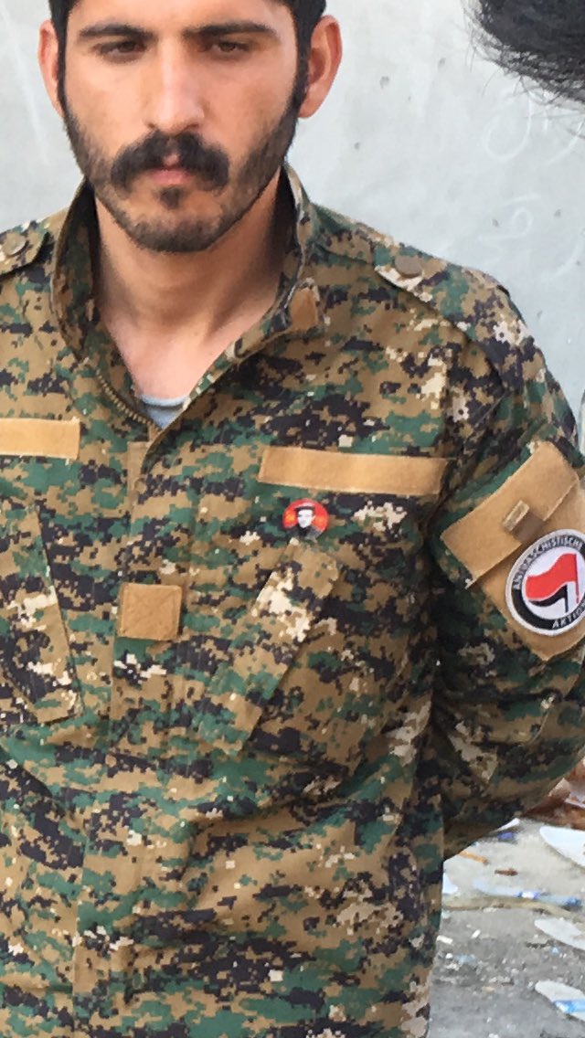 Antifa member in Raqqa.   