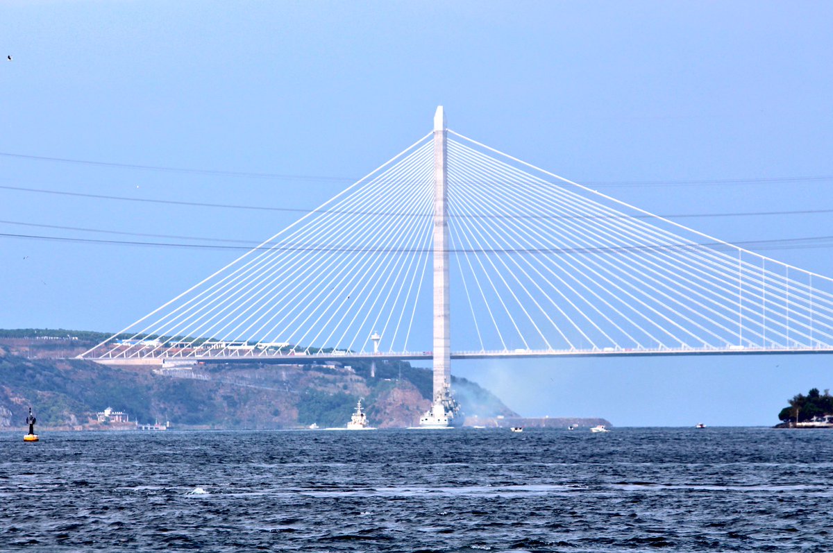 BSF Adm. Grigorovich class frigate Admiral Essen 751 transited the Turkish Straits in 7 hours and entered BlackSea 13:00Z   