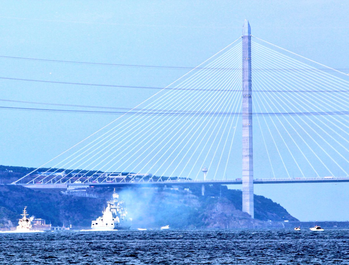 BSF Adm. Grigorovich class frigate Admiral Essen 751 transited the Turkish Straits in 7 hours and entered BlackSea 13:00Z   