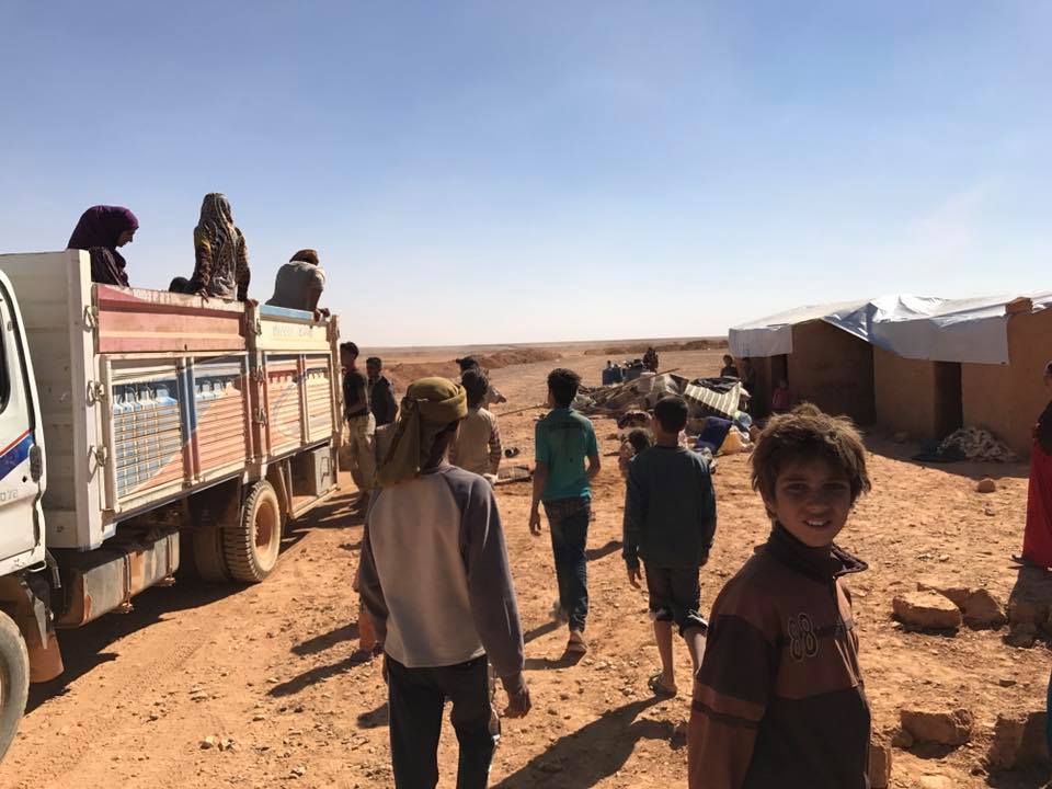 S. Syria: 500+ refugees from DeirEzzor province being settled near Al-Rukban camp (Al-Tanf security zone).   