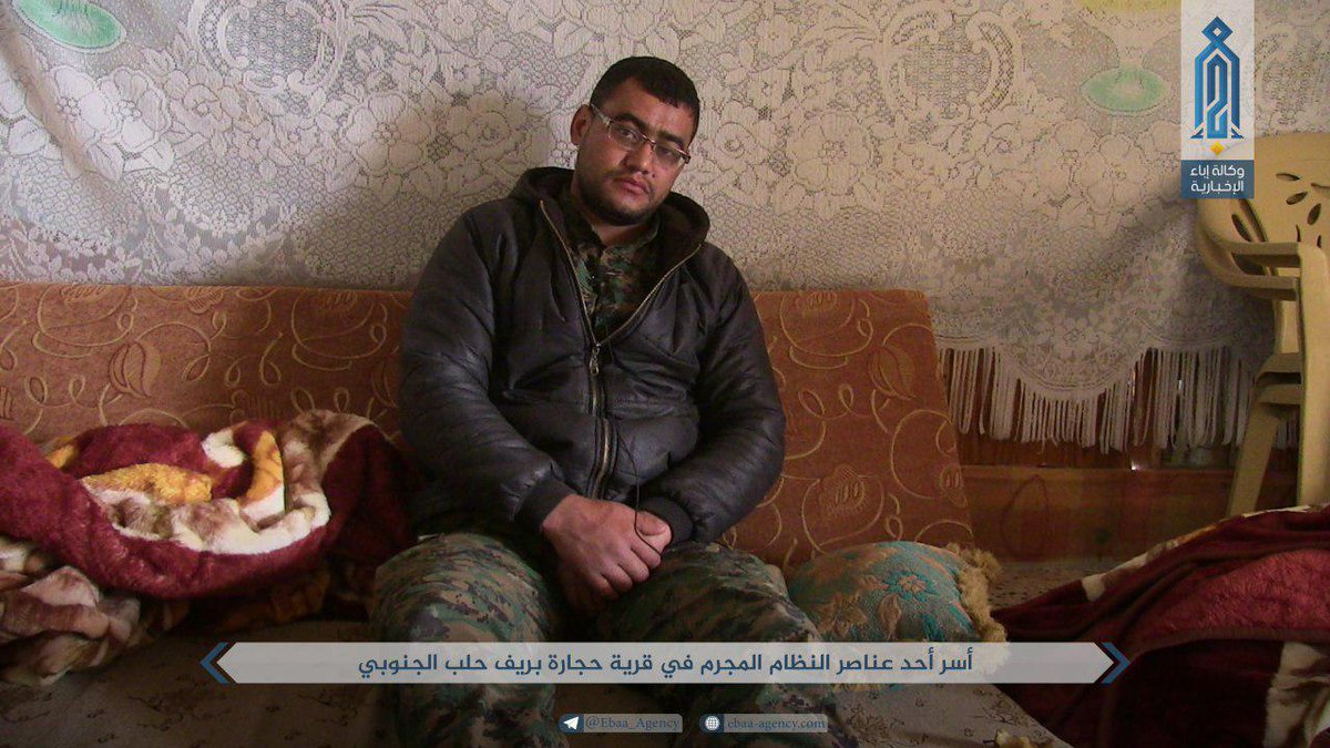 Clearer picture of T-62 seized by HTS during takeover of Rashidiya. A government fighter was also captured in nearby village of Hajarah.    