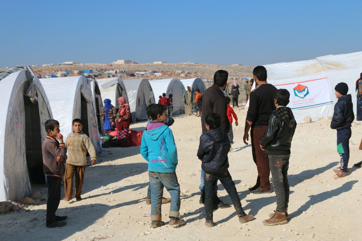 Saed Charity establishing camps to host displaced civilians from Hama