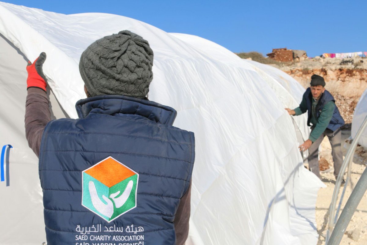 Saed Charity establishing camps to host displaced civilians from Hama