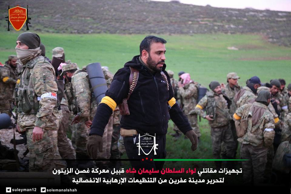 FSA Sultan Suleyman Shah Brigade also involved in 'olive branch' offensive.   