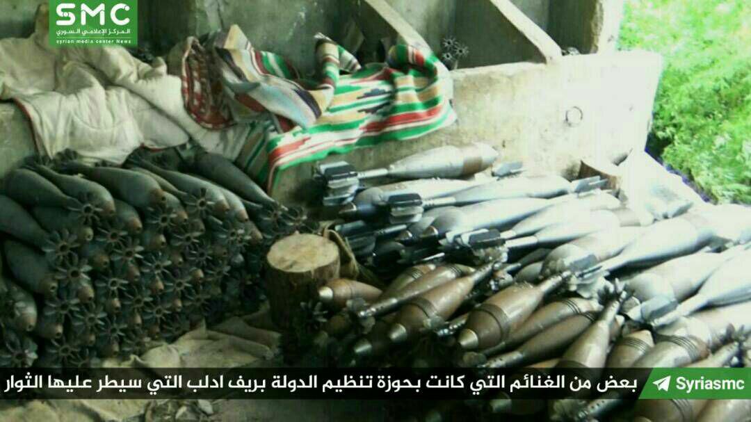 Some Isis Weapons Captured By Rebels On Se Idlib Front Idlib 
