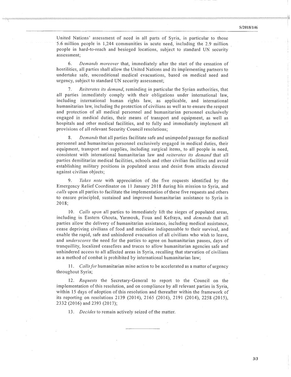 Copy of the UNSC resolution 2401 about the 30 days ceasefire in Syria   