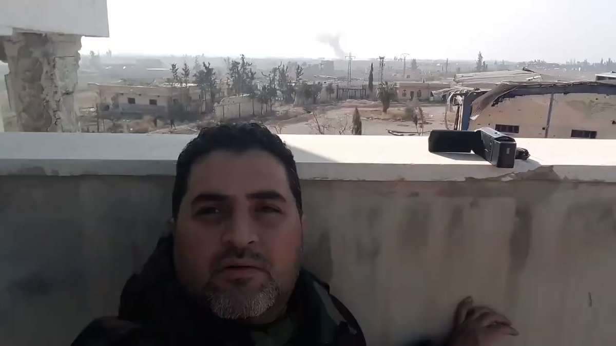 Russia-backed Tiger Forces media guy purportedly on Nashabiyah frontline today. We don't give a toss about what the UNSC decides. That was yesterday. It's in the past already. The important thing is that Ghouta will be captured by Tiger Forces   