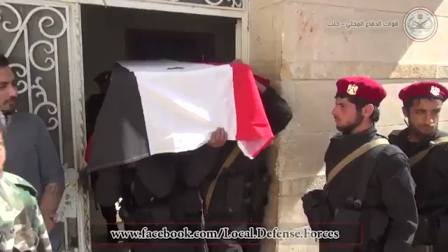 Funeral of 36 government soldiers who were killed in Turkish airstrikes in Afrin
