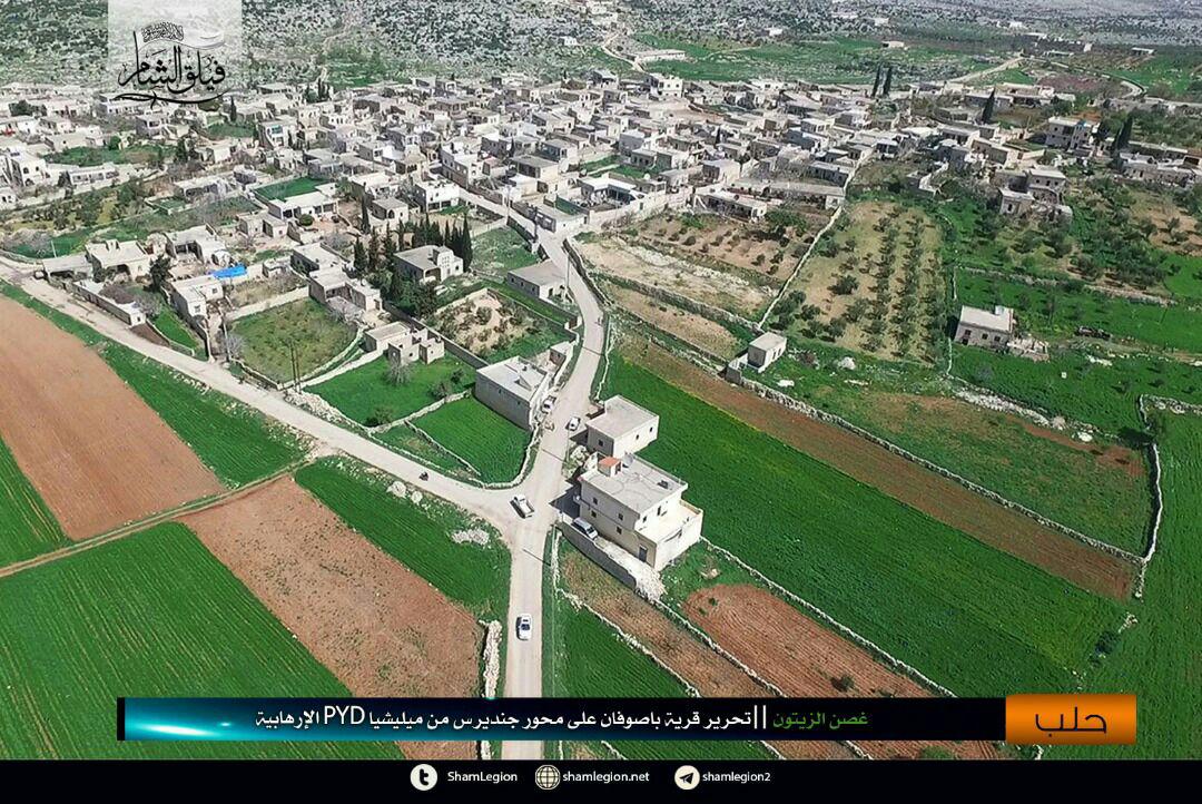 AfrinOp: OliveBranch forces announce takover of last locations until Deir Saaman (Baay and Basufan) and also Kafr Nabu.     