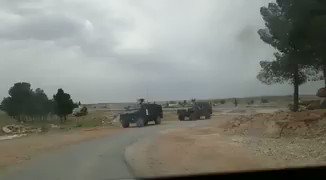 French military vehicles spotted in Manbij countryside.   