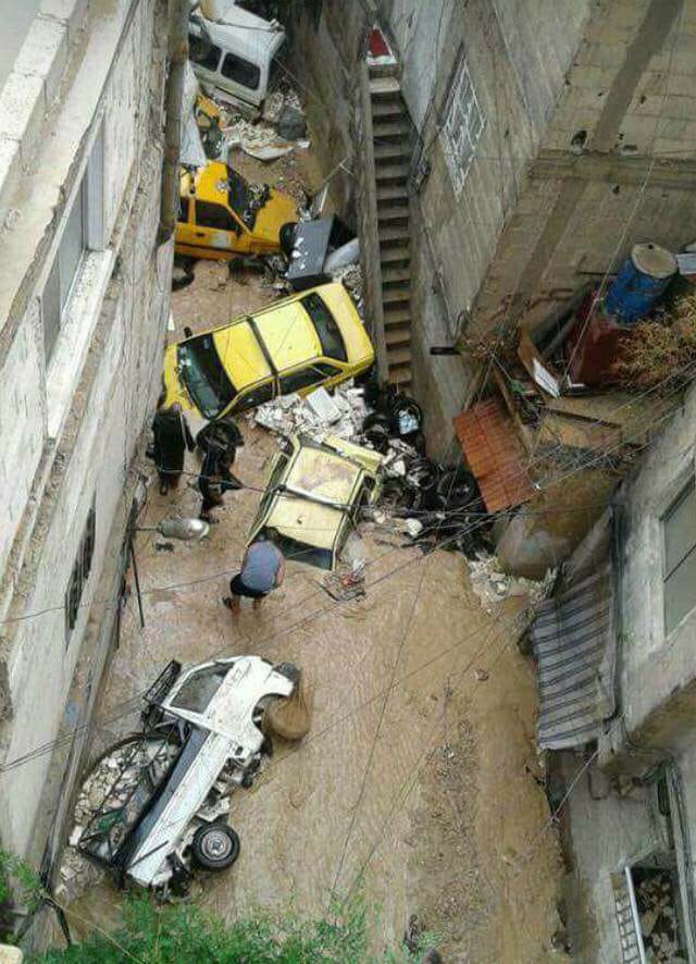 Damascus today following heavy rainfall on S. Syria.   