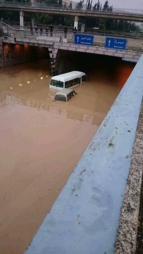 Damascus today following heavy rainfall on S. Syria.   