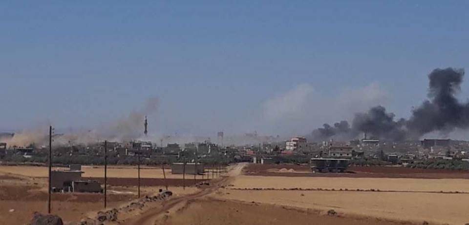 S. Syria: town of Busra Harir and but also Nahetah (E. Daraa) violently bombarded by government as S. de-escalation zone gradually plunges into chaos.    