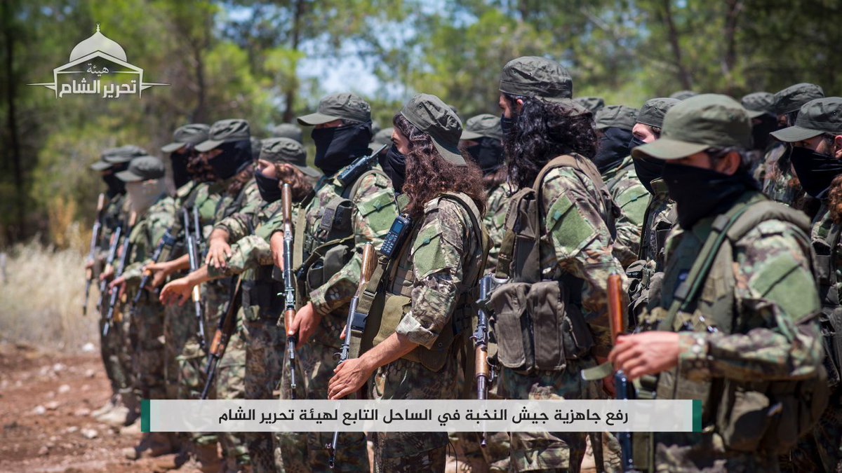 HTS' special forces (Jaysh al-Sahil) concluded their training course (probably in Latakia mountains).   