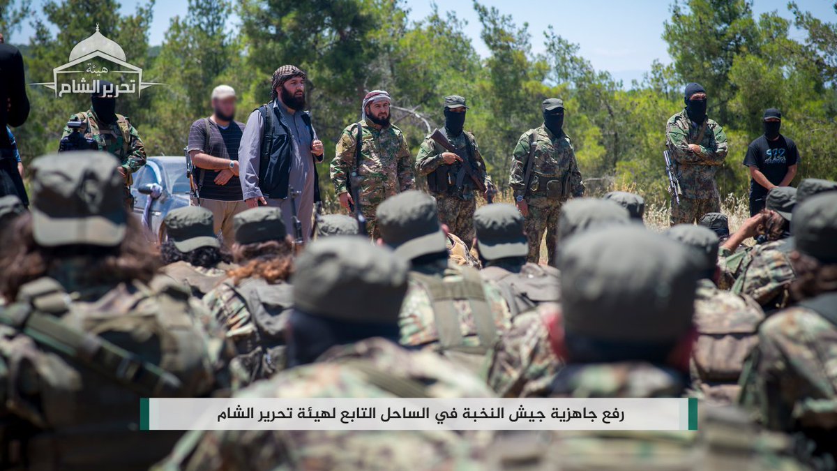 HTS' special forces (Jaysh al-Sahil) concluded their training course (probably in Latakia mountains).   