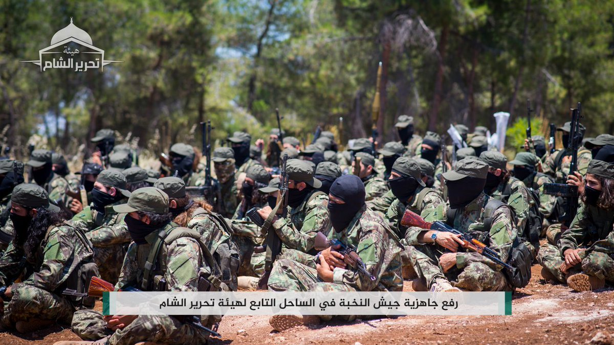 HTS' special forces (Jaysh al-Sahil) concluded their training course (probably in Latakia mountains).   