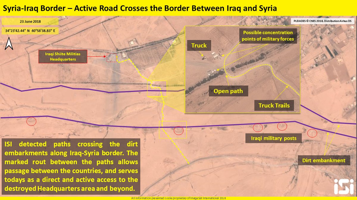 New Iranian land bridge allows Iran to keep and enforce its presence in Syria. Iran maintains a controlled path from Tehran, through Iraq, Al-Bukamal border crossing, to Assad in Syria and Hizballah in Lebanon.