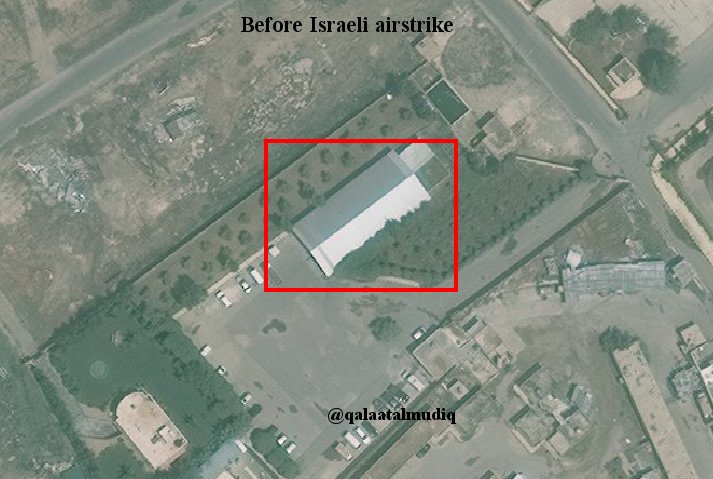 Syria: building destroyed by Israel in Damascus International Airport (10th May) was already rebuilt at the end of June.    