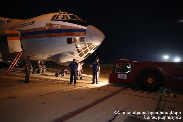 Armenia has sent 94 tons of humanitarian aid to Syria, which landed at Hmeymim airbase. Syrian Red Crescent was present to take in the supplies.  This is at least the 5th batch of humanitarian aid sent from Armenia to Syrians. 