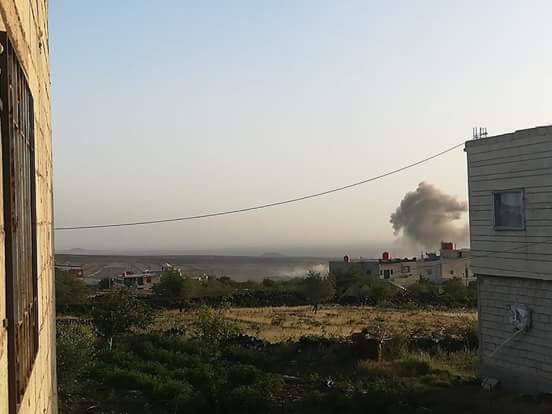 Swaida:  Syria 2 explosions so far inside the neighborhoods of Swaida city 41 dead and dozens wounded ISIS controls villages Shabki, Shurahi and Tal Basir, in northeast 22 killed Assad forces and 15 ISIS. Intensive air raids