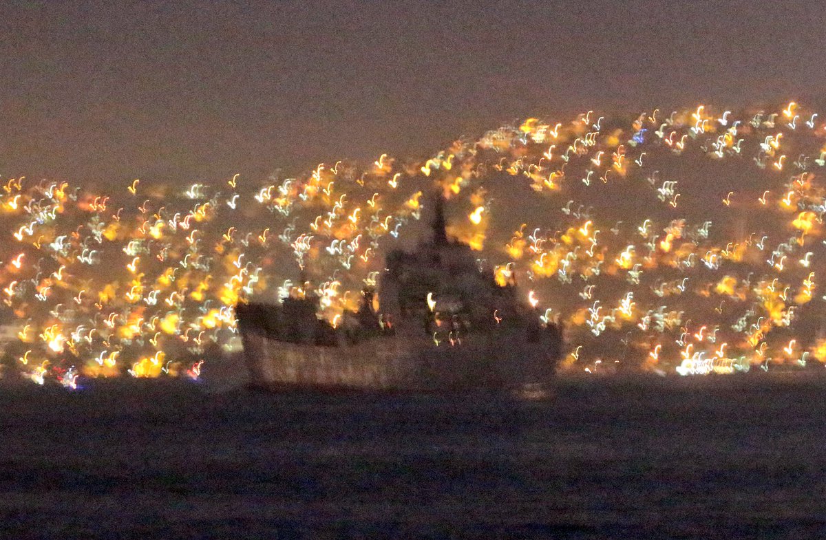 Russian Navy Project 1171 BSF Tapir class LSTM Nikolay Filchenkov 152 returned from Tartus, its 5th Syria deployment in 2018 after 16days -5days longer than usual- transited rainy Bosphorus towards the Black Sea 18:30Z T   