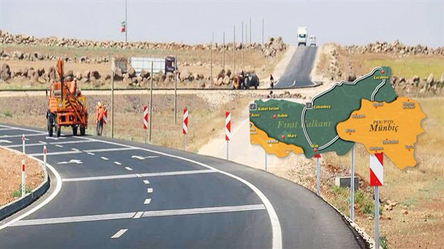 Turkey start to build highways starting from Cobanbey-al-Bab to Jarablus-Manbij in Syria