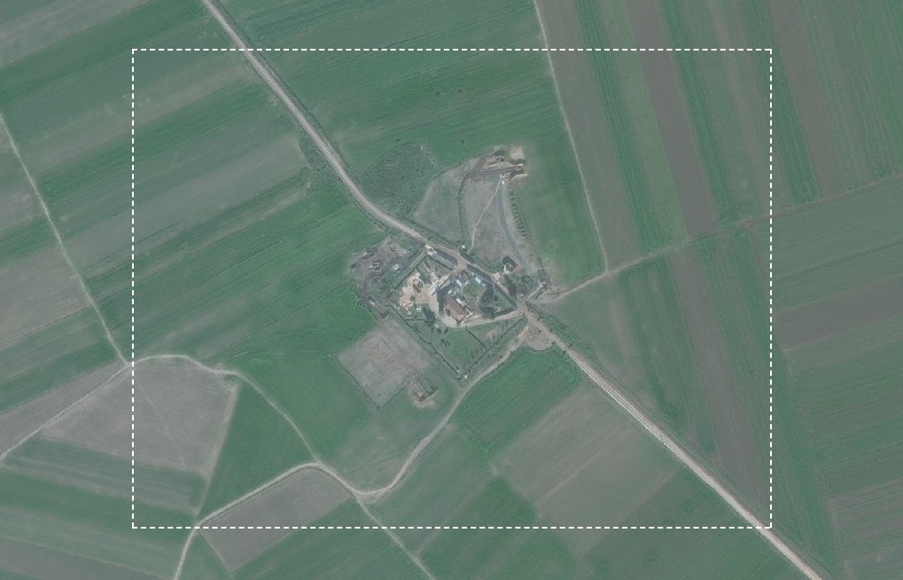 Turkish base right across the border from Jindires and Sheikh al-Hadid has grown significantly in last 4 months (February vs. June)