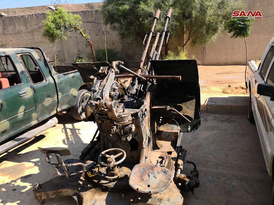 South Syria: tons of ammo and weapons uncovered in underground bunker in Harra (NW. Daraa), including 6 Fagot ATGM s and 10s of armor piercing shells.   