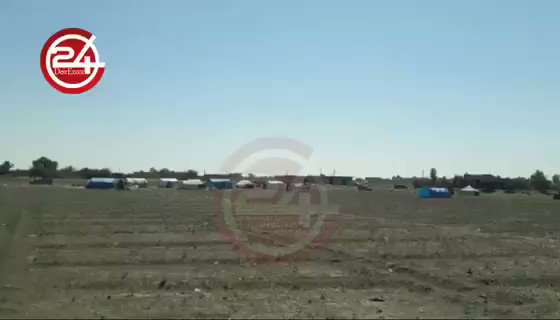 Video: camps for the displaced people in Al Busayrah, Eastern Deir ez-Zur countryside