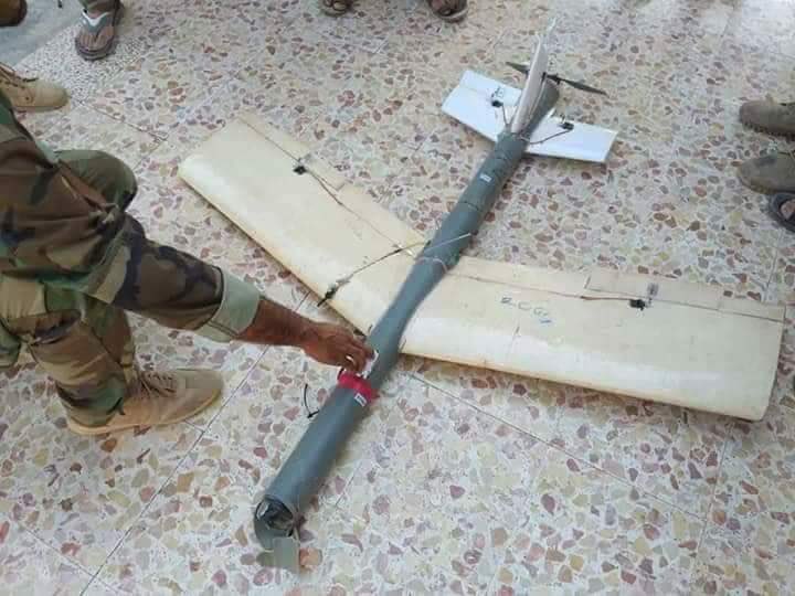 The SAA today downed several DIY drones launched by the rebels in Latakia countryside   