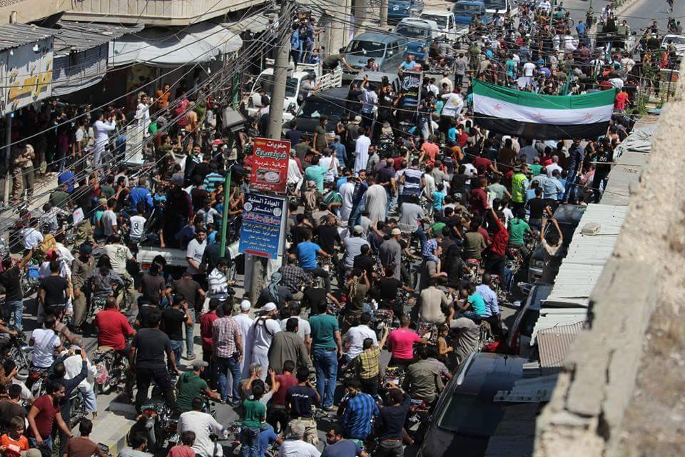 Demonstrations in many cities of Idlib and Aleppo against Russian aggression 