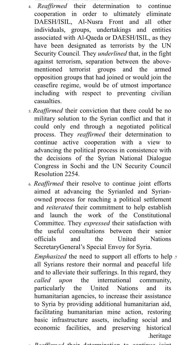 Turkey, Iran and Russia joint statement following Tehran summit. No mention of ceasefire in Idlib, there is also no mention of any tangible mechanism to prevent bloodshed in the area   