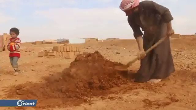 The residents of al-Rukban camp suffer from severe humanitarian conditions especially with the onset of the winter.There are no heating elements, which forced the children of the camp to build mud houses rather than tents to alleviate the cold weather and storms that hit the area