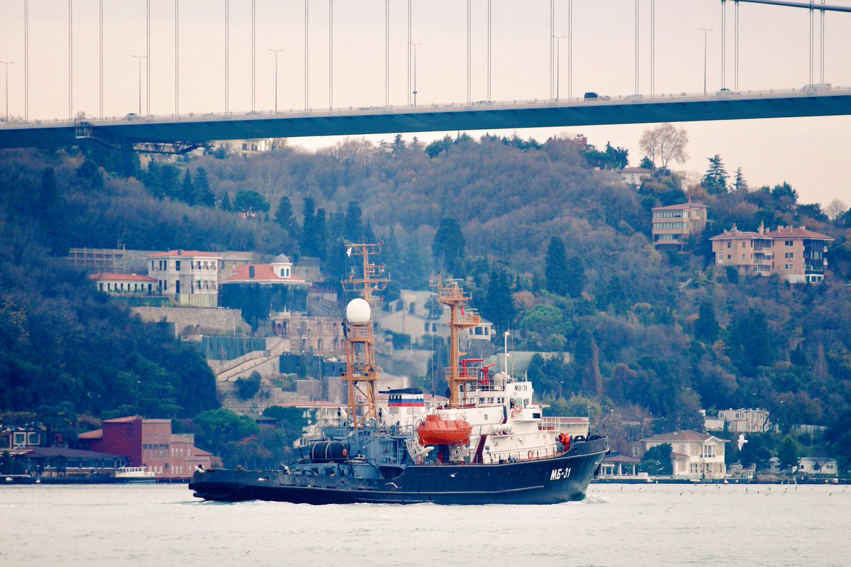 Project 745 Russian Navy Sorum Class Tug MB-31 transits Bosphorus towards Mediterranean 