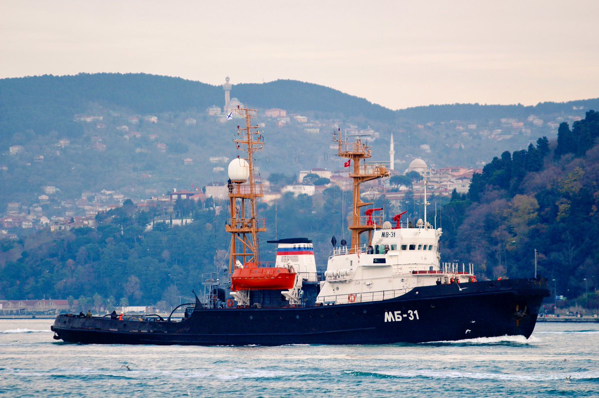 Project 745 Russian Navy Sorum Class Tug MB-31 transits Bosphorus towards Mediterranean 