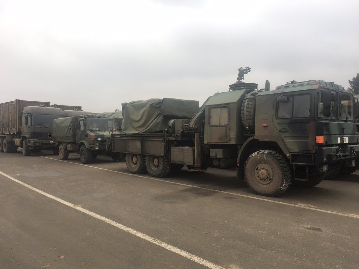 A convoy of armored vehicles from different provinces has reached Gaziantep's Karkamış district. The convoy then crossed the border and went to the bases in Syria