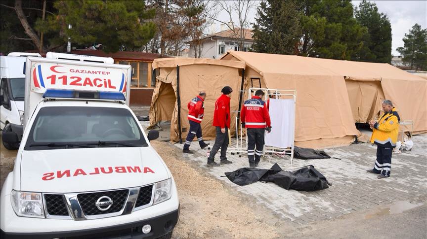 Construction of mobile hospitals have started near Syria border line in Gaziantep, Sanliurfa, Mardin in Turkey