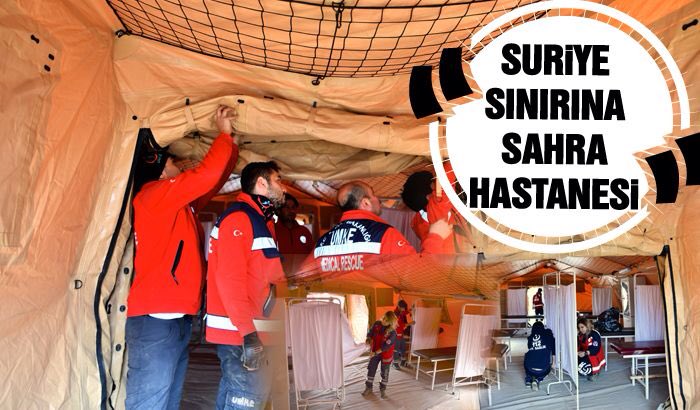 Construction of mobile hospitals have started near Syria border line in Gaziantep, Sanliurfa, Mardin in Turkey 