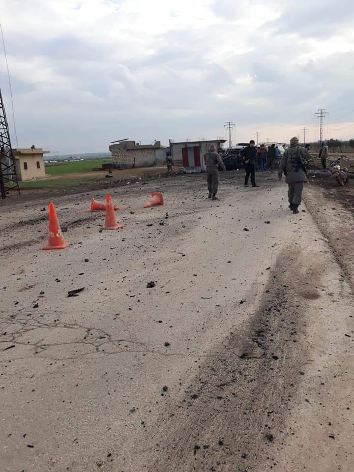 Aftermath of the (S)VBIED attack in Al Rai   