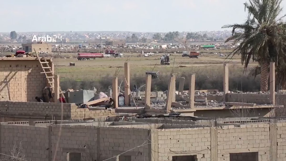 Footage of ISIS tent city.