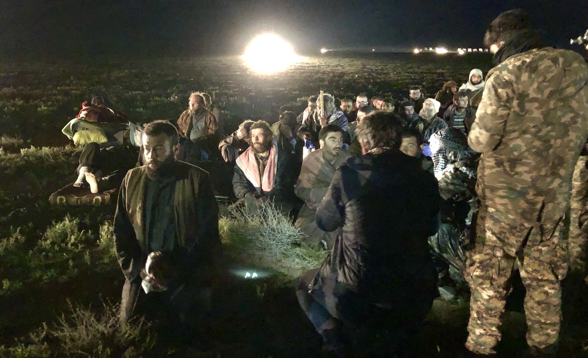 ISIS militants surrendered to Kurdish-led SDF tonight in Baghouz.   