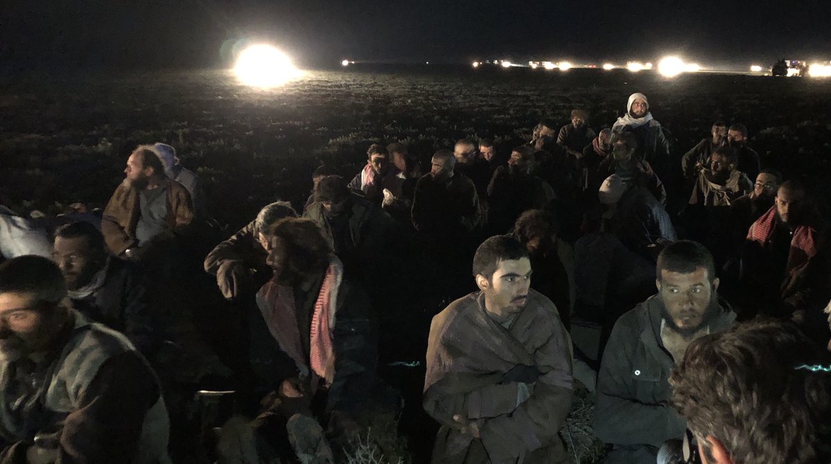 ISIS militants surrendered to Kurdish-led SDF tonight in Baghouz.   