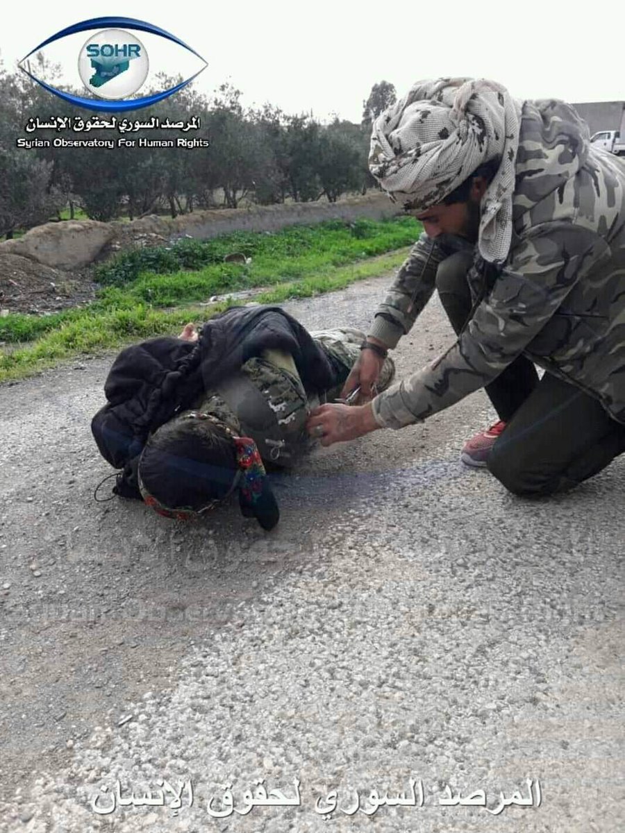 Kurdish-led SDF stopped a child ISIS suicide bomber and defused his explosives. 21804670_0